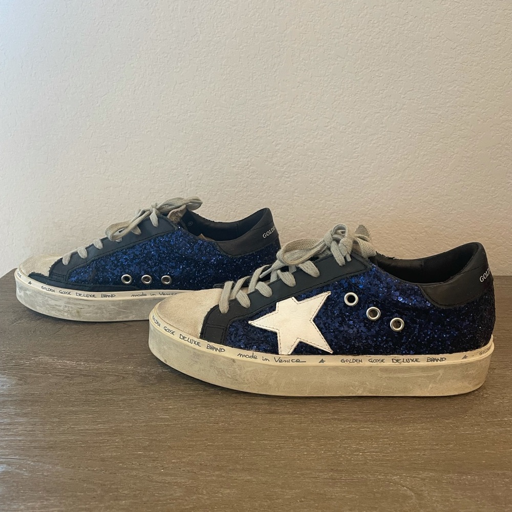 Golden Goose Blue and Black Sneakers - Picture 7 of 9